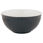 Alice dark grey cereal bowl 14 cm fra GreenGate - Tinashjem